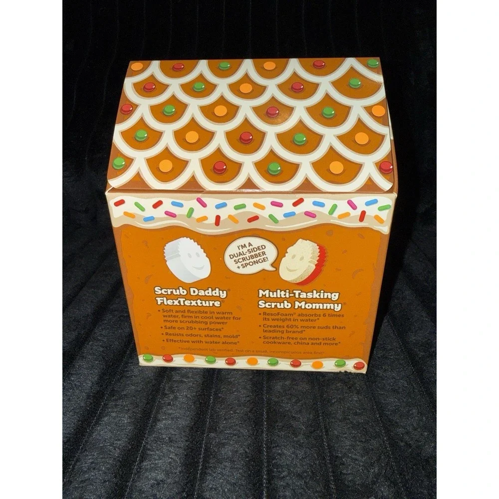 Scrub Daddy Special Edition Gingerbread House 3 Pack Includes A Mystery Scrubber